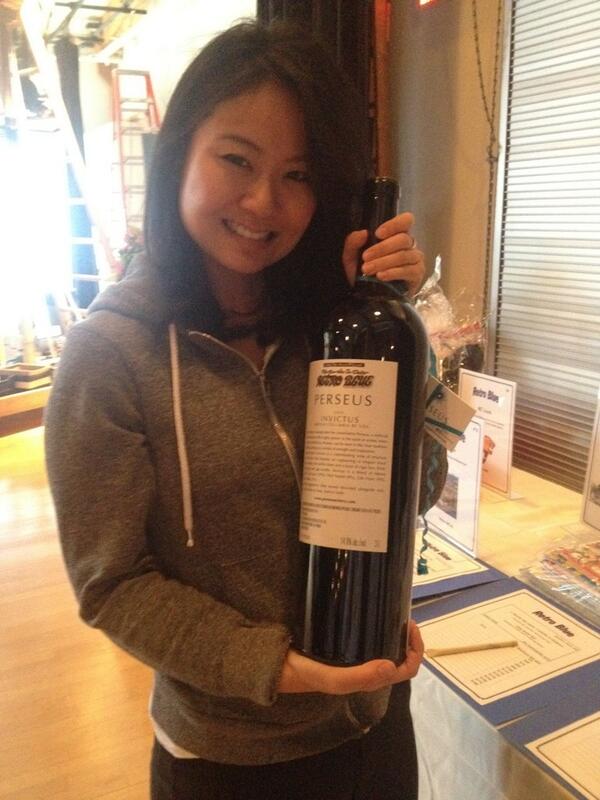 CDA_Vancouver's tweet photo. Magnum wine from @PerseusWine! #retroblue #fight diabetes http://t.co/LiQfBtbTwd