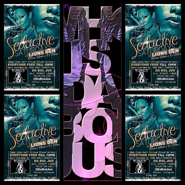 lionsdenpsu's tweet photo. GO FOLLOW @DaBolJus NOW!!! will be in the building every THURSDAY AND SATURDAY!!!!! Tonight YOU DON'T WANT TO MISS!!! http://t.co/4owdPm8CWX