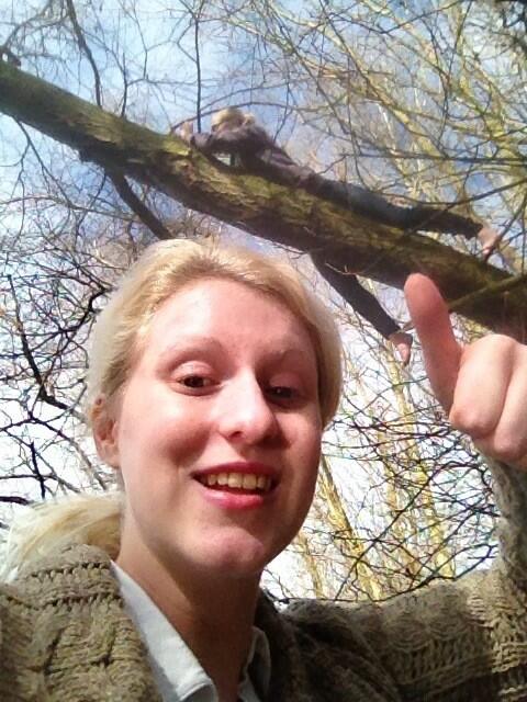 Chars_'s tweet image. Me up the tree