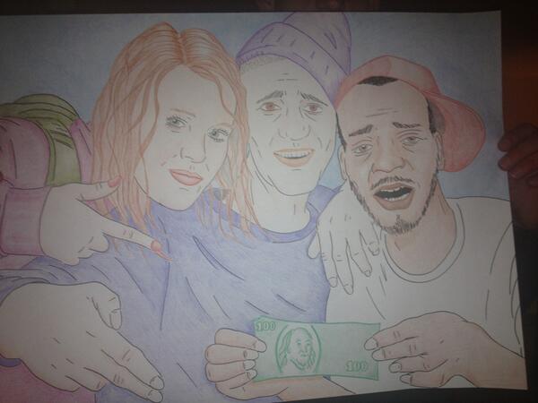 Ssuus_'s tweet photo. Housewarming kado! Wij met @Hefbundy woehoe http://t.co/SbuQPRCE80