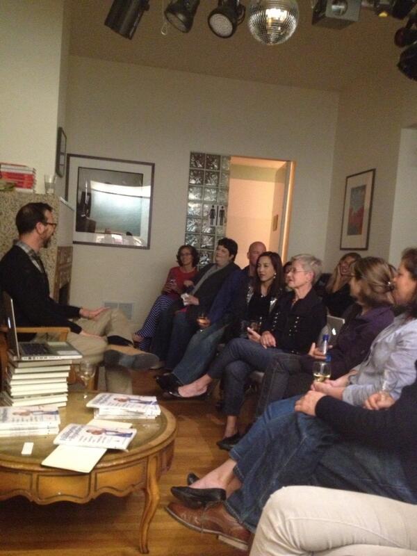 kellyclose's tweet photo. Todd Wanerman talking at @CPSLectures  #71 abt what creativity is + isn't; see his new "From Handprints ToHypotheses" http://t.co/43njzBOrxx