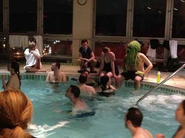 fablescon's tweet image. Even Cthulhu has come to the pool party!
