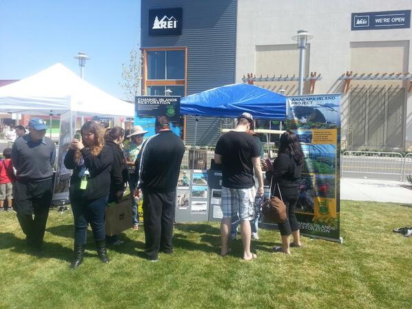 RestoreIslands's tweet photo. Visit CIR at the REI grand opening event which continues tomorrow: http://t.co/R2CztFaEQE
#channelislands http://t.co/Zdu8oZljqL