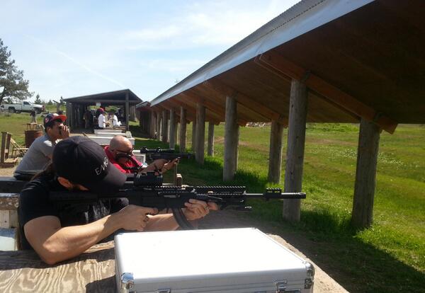 Beautiful day at the range today.