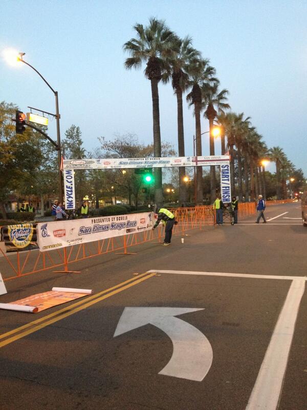 Setting up for our last day! Good luck to all the riders!