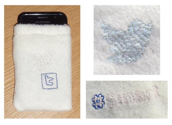 DTteacher's tweet image. Phone sleeve #KS3 #UVthread #smartmaterials