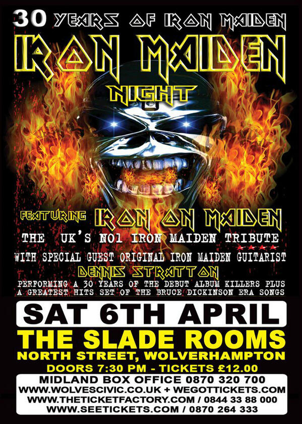 _RetroMania's tweet image. APRIL 6TH: We have the amazing Iron-On-Maiden FEATURING Dennis Stratton! Book your place! @Wolvescivic @thisiswolves
