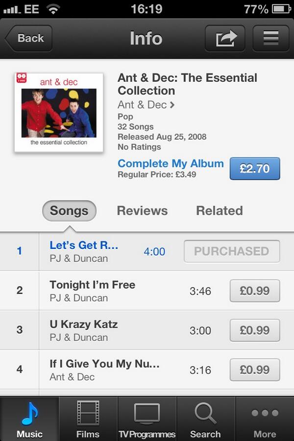 Do I complete the album for £2.70......... <a href="/antanddec/">antanddec</a>
