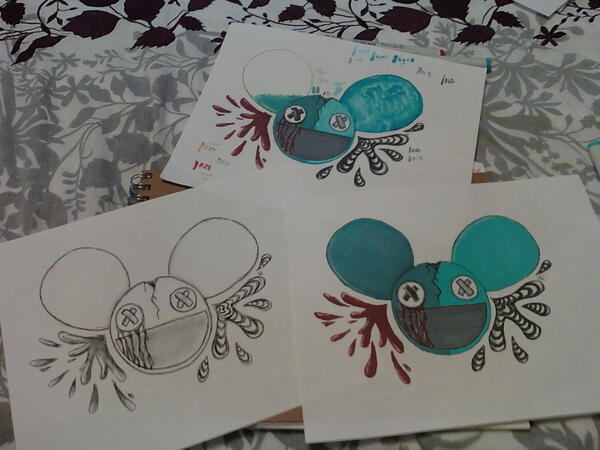 Slendergirl66's tweet image. The different stages of this effing drawing #Sketch #ColorTesting #FinalCopy