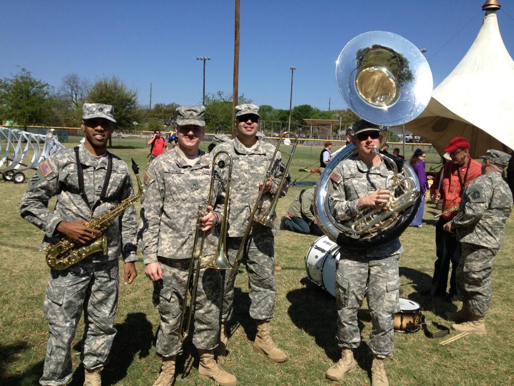 Twitter / OHSAYUSA: Military brass band at Honk ...