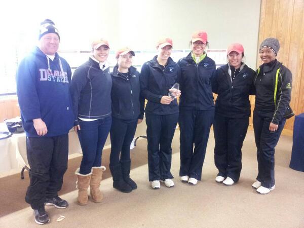 DSUWgolf's tweet photo. Runner-up at the Randolph-Macon Yellow Jacket Invitational!! #DSUgolf http://t.co/U0BQUAF3ME