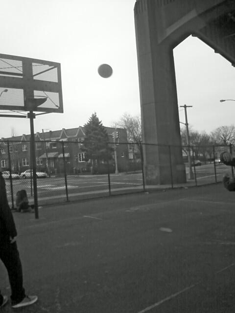 Three pointer!...no jk, i missed that shot. #BasketballProdigy #NotAboutThatLife