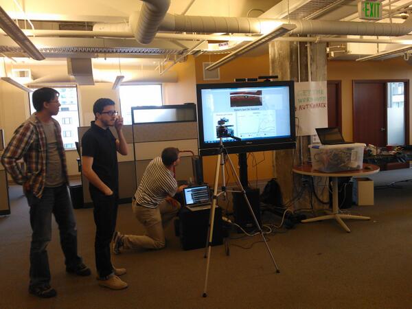 OhKinect's tweet photo. Our back-end developer @asimov4 presents the analysis &amp; reporting webpanel for parents and therapists. #autismhack http://t.co/tjh1v4sMkO