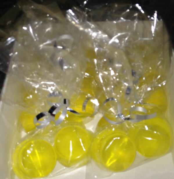 Wrapped Small Round Lemon Soaps