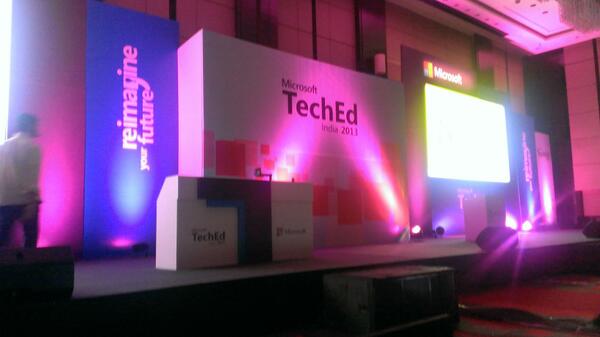 KavitaMakdani's tweet image. Stage all set for keynote #techedin Pune