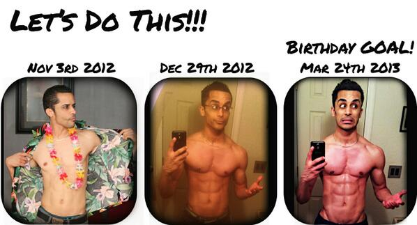 ChristianSola's tweet photo. My Results in 3 months...  Did not reach my Goal but happy with results!!! http://t.co/oBmzoY2y8x