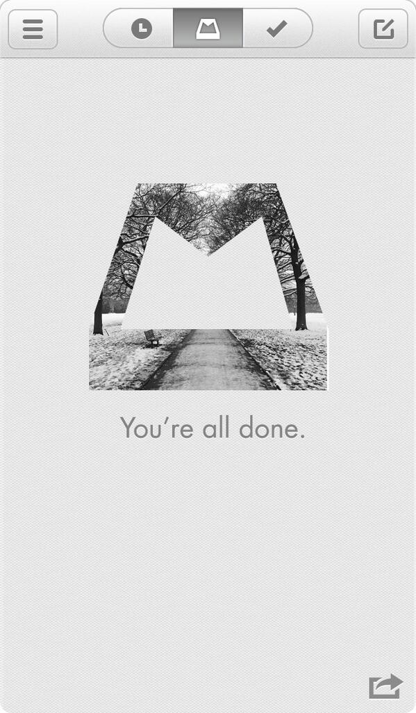 Success! Reached #InboxZero #humblebrag via <a href="/Mailbox/">Mailbox</a>