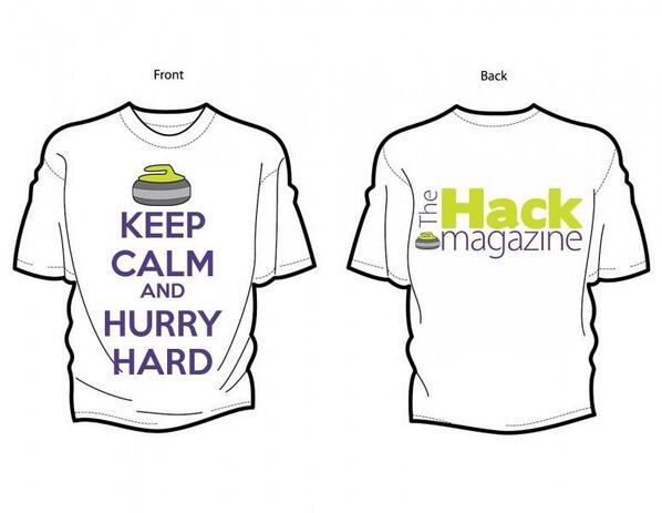 We're giving away another Hack t-shirt and Asham mitts. Draw starting tomorrow at 10 a.m. Get ready!