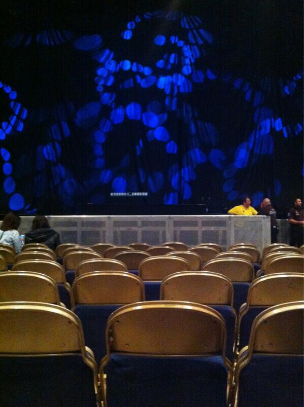 Look out @ollyofficial I'm right in front of you! #excited #mursarmy