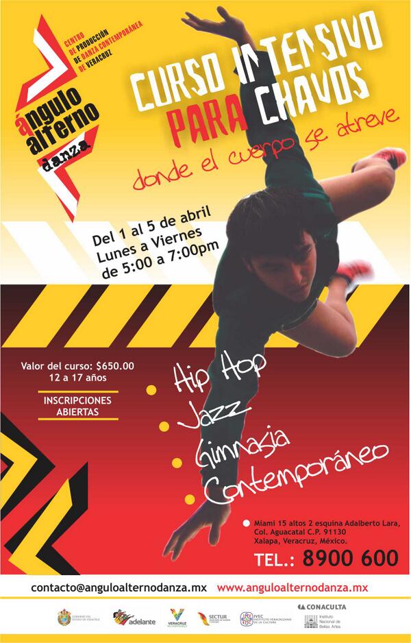 En #vacaciones de Semana Santa VISITA Ángulo Alterno Danza. Tenemos clases permanentes y CURSOS ESPECIALES! #xalapa