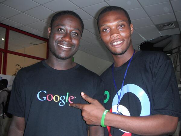 SeeDeblay's tweet image. myself and my google buddy @flixtey making things happen at #BlogCamp13
