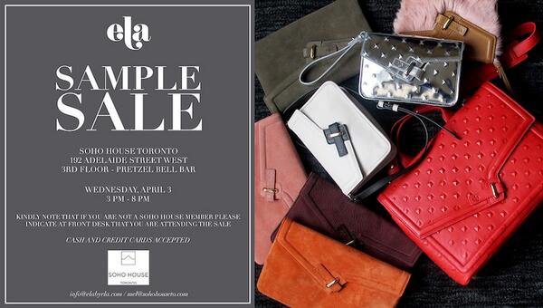 elahandbags's tweet photo. Sneak Peek of whats to come at the ela sample sale - part 1! http://t.co/3RUMMQUY6K