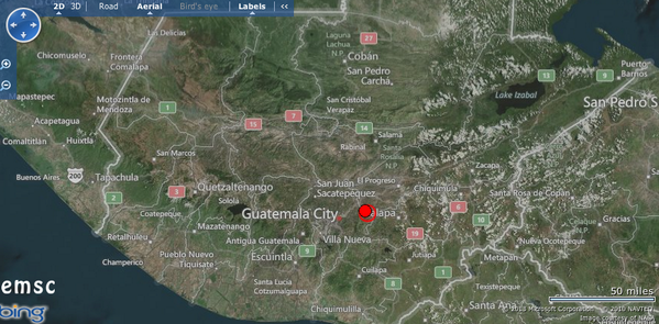 ExperienciaA's tweet photo. Sacudida por fuerte temblor de tierra (6.1 grados), sensible en departamentos del centro y suraltiplano guatemalteco. http://t.co/mLeiFyzpAg