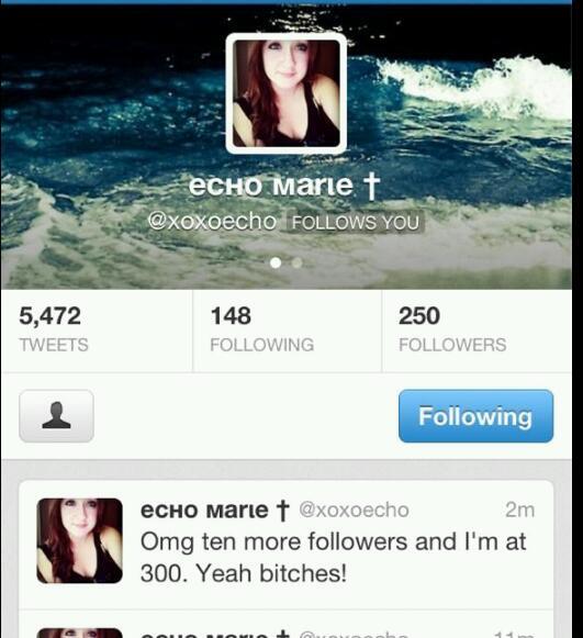 LauurenTaaylor's tweet image. " I only need ten more followers till 300" #ShitEchoSays
