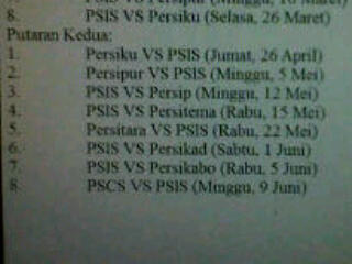 Jadwal lengkap <a href="/psis_semarang/">PSIS LEGENDs🏅</a> di putaran ke 2. Cekidot!