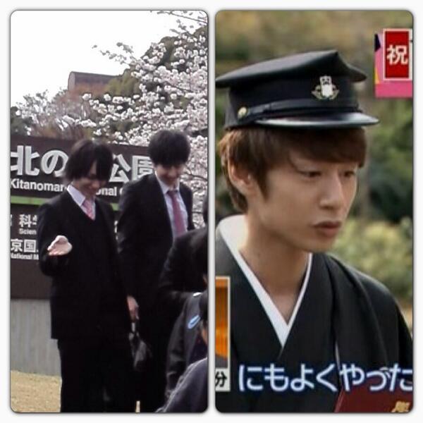 ぽこちゃん Na Twitteru 祝 本日卒業 伊野尾慧くん 明治大学卒業 中丸雄一くん 早稲田大学卒業 2人とも嬉しそう 直接おめでとう言いたいね Http T Co Vefj2dxfdj