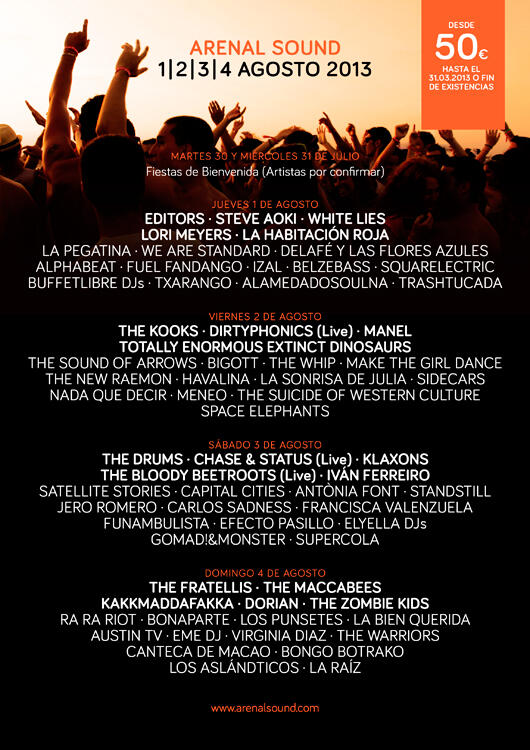 BorjaAlvarez_'s tweet photo. Salio ayer el cartel por dias! Este agosto al @arenalsound  !!!! con @javilopez_92 @Patillones @GoyoMayer http://t.co/HZ6vP3eDm4