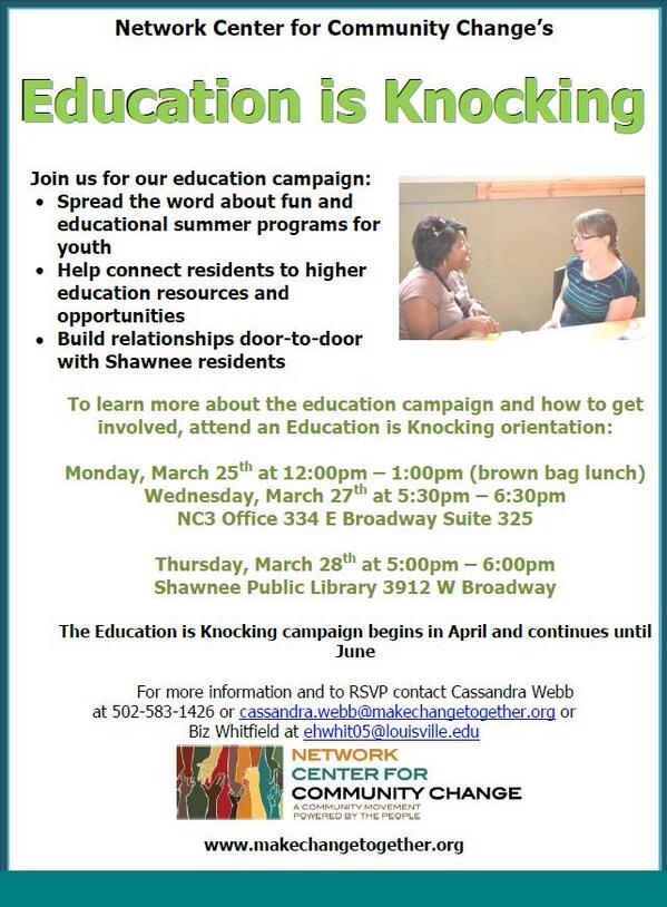 Education is Knocking!!!!