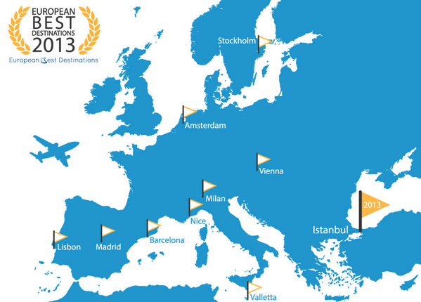 #Milano è fra le 10 migliori destinazioni europee per il 2013, secondo europeanbestdestinations.org. Segnale incoraggiante!