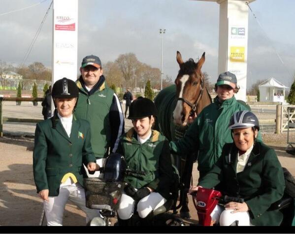 The Irish Para Equestrian team 3rd in the Nations Cup in Deauville, France at the weekend!@ParalympicsIRE #dressage