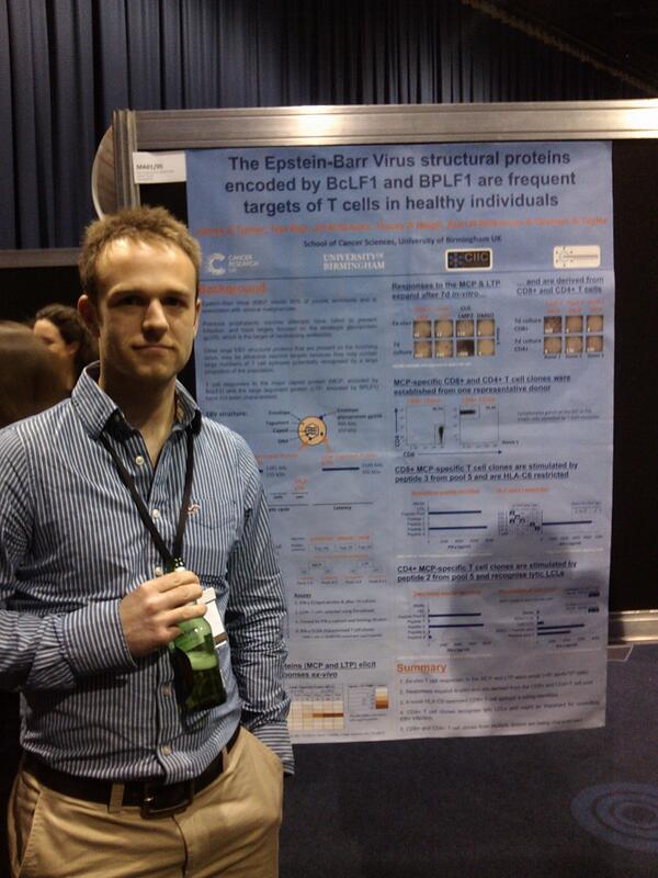 James flying the flag at  the sgm viruses and cancer conference #sgmman