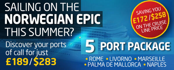 ceagents's tweet photo. Great new packages for summer cruises http://t.co/mYclKRDfZC