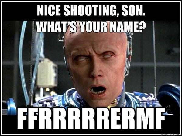 CroutonShield's tweet photo. Fart? Orgasm? It's a thin blue line. #RoboCop http://t.co/4AFB2SQ6Li
