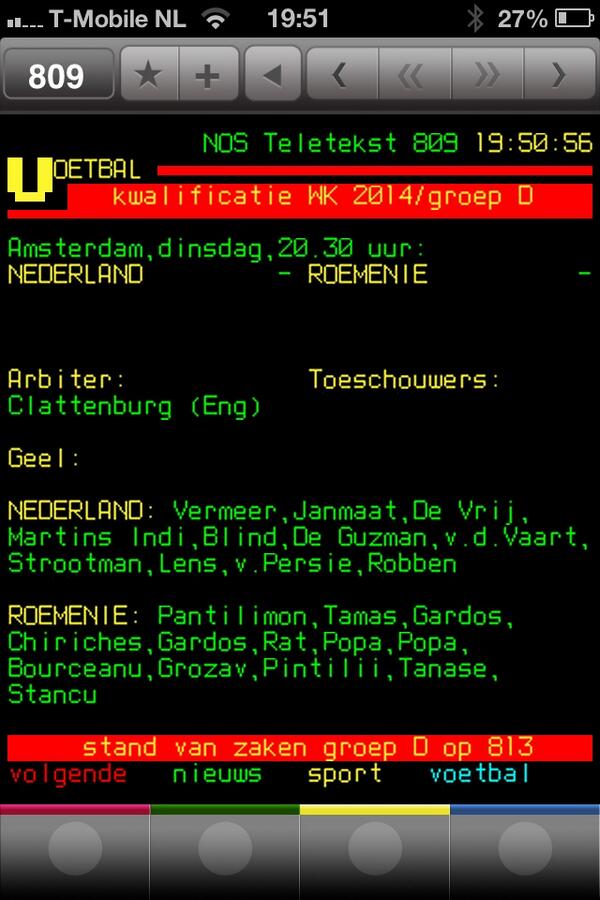Nedroe 11 tegen 13.