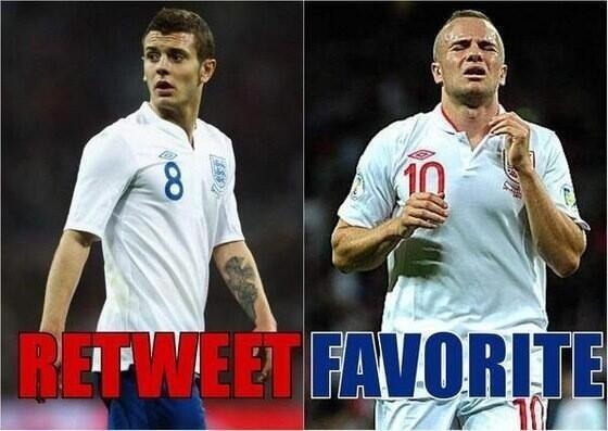 "<a href="/BarclaysBible/">Barclays Bible</a>: Retweet for Wilshere. Favourite for Cleverely. "

Pointless. We all know who's the boss #Wilshere