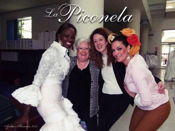 En ANDUJAR FLAMENCA con la modelo Hellen Deng