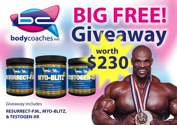 BigRonColeman's tweet photo. Yeah Buddy!! @TeamBodycoaches is doing another $230 Giveaway...Follow thier page for all the details! YBLWB!!! http://t.co/wNtyX9gJmA