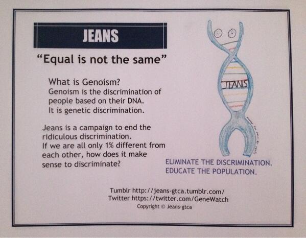GeneWatch's tweet image. Help us support JEANS! Everyone has them, so what's the problem?