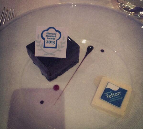 Amazing meal and beautiful dessert for the #teflondsa dinner. Gives the finalists something great to aspire to.