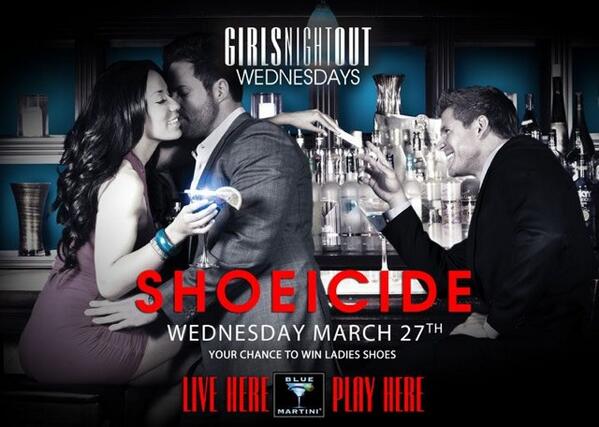 ConitraBlueLV's tweet photo. Shoeacide and @djjaceone  is back ladies! #bluemartini #Vegas http://t.co/9vYIS9pMc0
