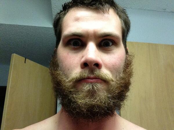 TheGreatBruner's tweet photo. No little boy @sowderic ...this is a beard!!! http://t.co/iKScetNdJ7