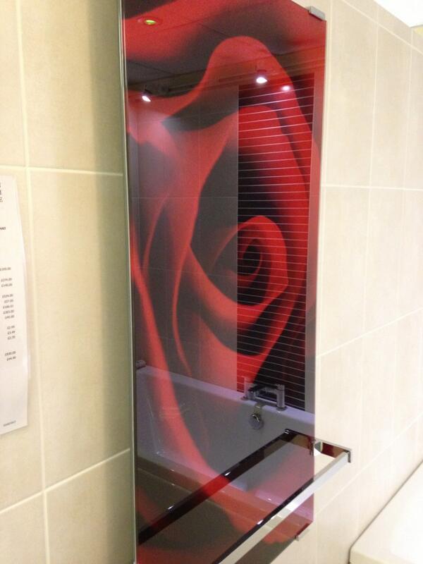 Add some style to your bathroom with glass decoration technology radiator #bathrooms #southampton