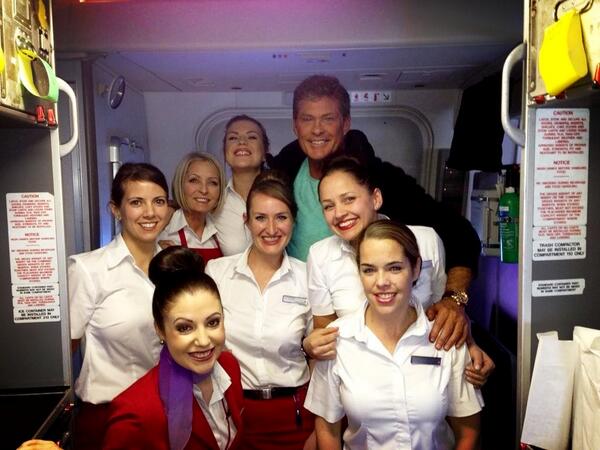 poptagme's tweet photo. Is that David Hasselhoff? #VIRGINATLANTIC http://t.co/RXZ6G0s0Az