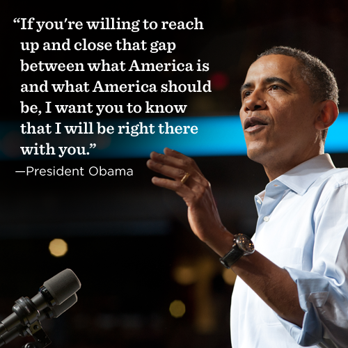 BarackObama's tweet photo. Reach up and close that gap. #MarriageEquality, http://t.co/82wZoyZmeZ