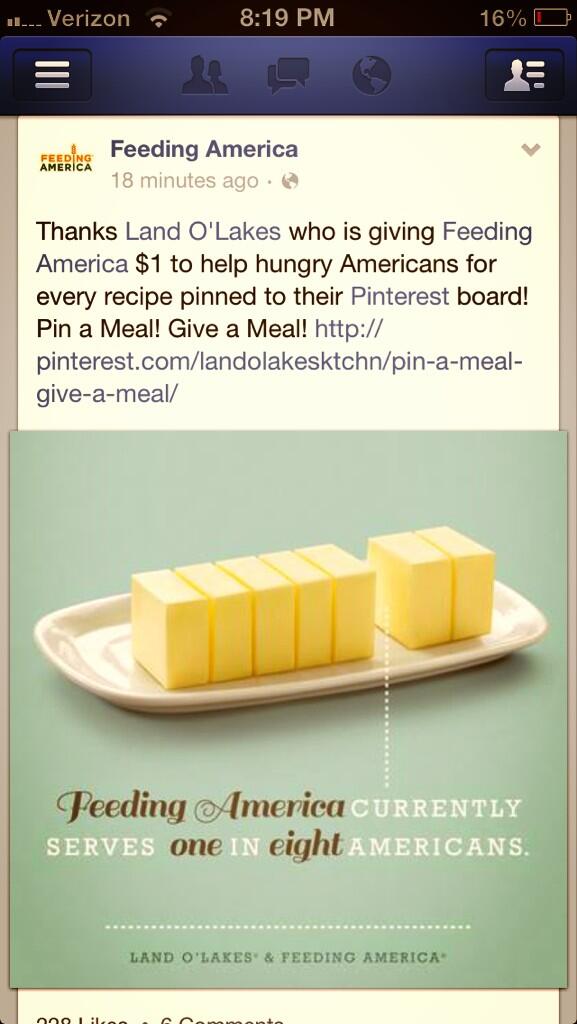 Twitter / yaddajillian: Pin a meal, give a meal! ...
