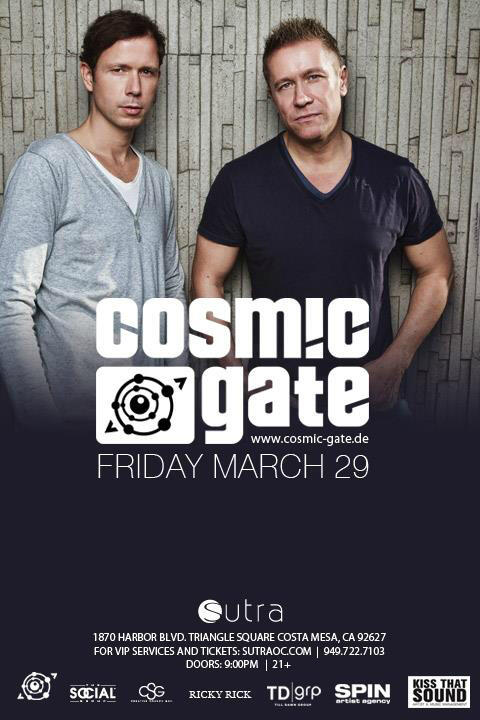 The_CSG's tweet photo. OC!! @RealCosmicGate Rolling in to Town Friday Night!! GL or TABLES (714)624-0515 http://t.co/71TR7tTCLH
